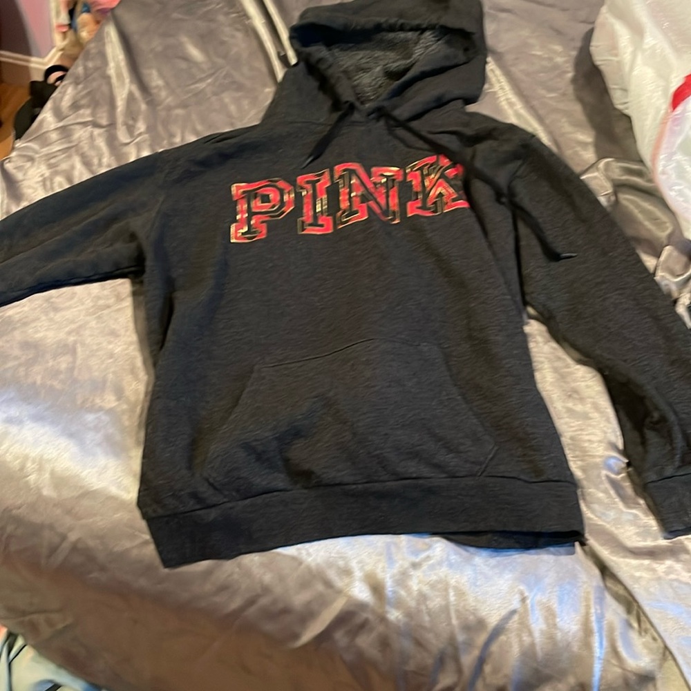 PINK grey hoodie